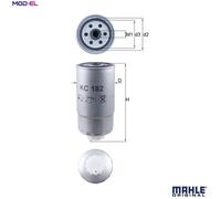 Fuel Filter fits JEEP CHEROKEE KJ 2.8D 02 to 08 ENR Mahle Top Quality Guaranteed