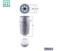 Fuel Filter fits JEEP CHEROKEE KJ 2.8D 02 to 08 ENR Mahle Top Quality Guaranteed