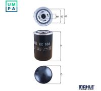 FUEL FILTER KC 184 FOR SCANIA P,G,R,T/-/series DC9.12/13/16/11/18/17 8.9L 5cyl