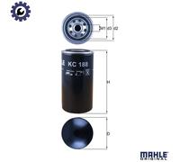 MAHLE KC 188 Fuel filter