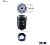 Mahle Original Fuel Filter - fits NISSAN CABSTAR TL0 2.7D (01-06) 16400BN303 / 16400EB300