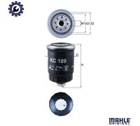 Mahle Original Fuel Filter - fits NISSAN CABSTAR TL0 2.7D (01-06) 16400BN303 / 16400EB300
