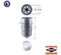 FUEL FILTER KC 195 FOR LTI ALFA ROMEO PEUGEOT BOXER/Bus/Platform/Chassis/Van TX