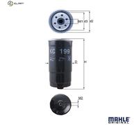 Mahle Original Fuel Filter KC 199 KNECHT for Hyundai Trajet 2.0 2001-2008
