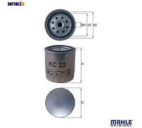 MAHLE KC 22 Fuel filter
