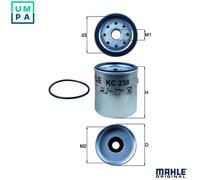 MAHLE KC 238D Fuel filter