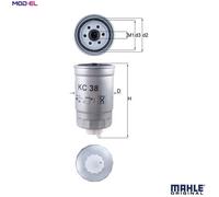 FUEL FILTER KC 38 FOR VW GOLF/II/Mk CADDY//Pickup RABBIT/PICKUP PEUGEOT 1.6L