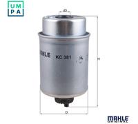 Mahle Heavy Duty Fuel Filter KC381 - Precision OE Matching Fit & High Quality