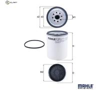 Mahle Fuel Filter KC384D fits Renault Midlum Volvo FE FL - Genuine Part