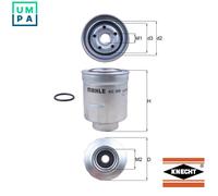 Fuel Filter fits TOYOTA VERSO AUR20 2.0D 10 to 18 1AD-FTV Mahle 2339026140 New