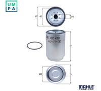 MAHLE KC 429D Fuel filter