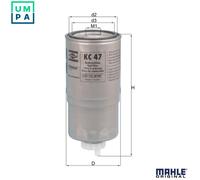 Mahle Original Fuel Filter KC47 - 13322243653 / 2243653 / STC2827 / 78619157 - Quality Guaranteed