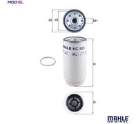 MAHLE KC505D Fuel Filter 107.9mm Diameter 231.4mm Height For MERCEDES-BENZ KAMAZ