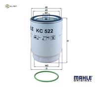 MAHLE Fuel Filter Spin On - KC522D
