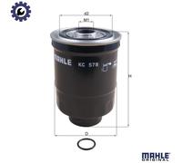 Mahle Original Fuel Filter KC578D - Fits Mitsubishi, Hyundai, Kia (OE 32A6201020C / 0K60C23570)
