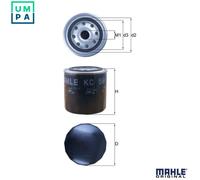 Fuel Filter fits FORD ECONOVAN 2.0D 86 to 92 RF Mahle Genuine Quality Guaranteed