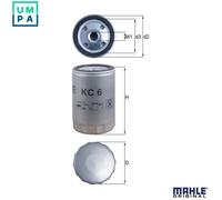 Mahle Original Fuel Filter KC6 – Fits Ammann, Ditch Witch, Gehl, Hatz, Doosan, Merlo