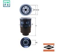 Fuel Filter fits NISSAN SUNNY 1.7D 2.0D 84 to 00 Mahle 164003S30A 164005M311 New