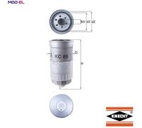 Fuel Filter KC69 Mahle 028127401A 028127435 028127435A 028127435B 028127435C New