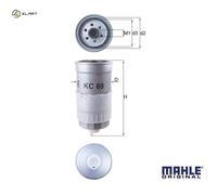 FUEL FILTER KC 69 FOR VW GOLF/IV/Mk BORA FLIGHT/CLASSIC CADDY/II/VAN/MPV POLO