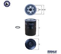 MAHLE ORIGINAL KC 703D Fuel filter