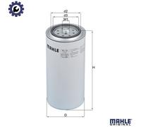 MAHLE KC75 Fuel Filter 95.6mm ⌀ 212.5mm Height Fits VOLVO BOMAG MWM DYNAPAC