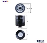 MAHLE Fuel Filter Spin on - KC76