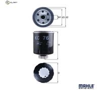 MAHLE KC 63/1D Fuel Filter