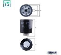 FUEL FILTER KC 76 FOR MITSUBISHI RENAULT MASTER/Platform/Chassis LAGUNA/Nevada