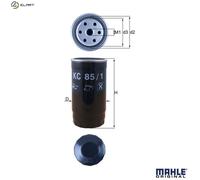Fuel Filter fits ROVER 75 RJ 2.0D 99 to 05 Mahle MUN000010 WJI100000 WJN101762