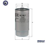 MAHLE KC98/1 FUEL FILTER