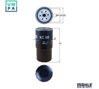 Fuel filter Spin-on Filter KC 98 KNECHT for BMW 3 5 5 Touring 3 Compact 7