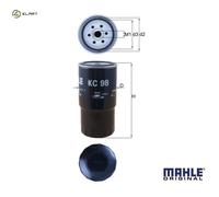 FUEL FILTER KC 98 FOR BMW 3/5/E9/7/E8/E4/E6/Compact M41D17 1.7L 4cyl 3 E36 2.5L