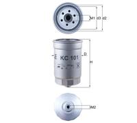 Fuel Filter KC101 Mahle 3192226910 3192226910AR 319222BA00 319223E200 3197025850