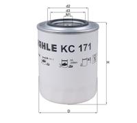 Fuel Filter KC171 Mahle BH2X9155AA 0002994048 2994048 5001859402 500315480 New