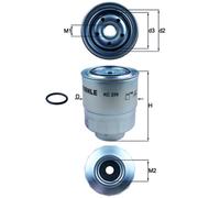 Mahle Fuel Filter KC256D Fits Honda Accors CR-V FR-V 2.2 CTDI Diesel Models