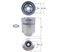 Fuel Filter fits TOYOTA VERSO AUR20 2.0D 10 to 18 1AD-FTV Mahle 2339026140 New