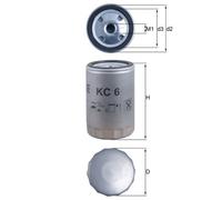MAHLE KC6 Fuel Filter Fits AMMANN DITCH WITCH GEHL HATZ DIESEL DOOSAN MERLO