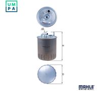 Fuel filter In-Line Filter KL 100/1 KNECHT for MERCEDES-BENZ A-CLASS VANEO