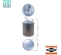 Fuel filter In-Line Filter KL 100/1 KNECHT for MERCEDES-BENZ A-CLASS VANEO
