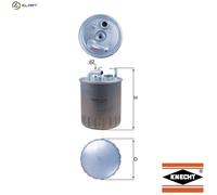 Fuel filter In-Line Filter KL 100/1 KNECHT for MERCEDES-BENZ A-CLASS VANEO