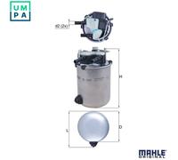 Mahle Original Fuel Filter KL 1027