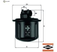 FUEL FILTER KL 108 FOR HONDA INTEGRA/SJ/VI CIVIC/MK/Hatchback BALLADE 1.5L 4cyl