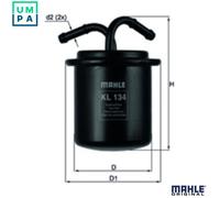 Fuel Filter fits SUBARU OUTBACK BHE 3.0 00 to 03 EZ30 Mahle 42072AA010 Quality