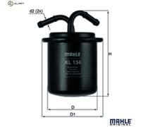 Fuel Filter fits SUBARU OUTBACK BHE 3.0 00 to 03 EZ30 Mahle 42072AA010 Quality