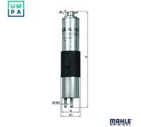 Fuel Filter KL149 Mahle 13321439407 13321712296 13327512017 13327512018 76592992