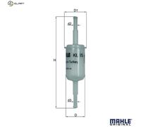 MAHLE KL 15 Fuel filter