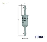 MAHLE KL 15 Fuel filter