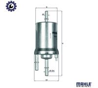 Fuel filter In-Line Filter KL 156/1 KNECHT for SKODA VW SEAT
