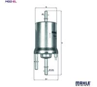 Fuel Filter KL156/1 Mahle 6Q0201051B 6Q0201051H 6Q0201512 76832984 Quality New